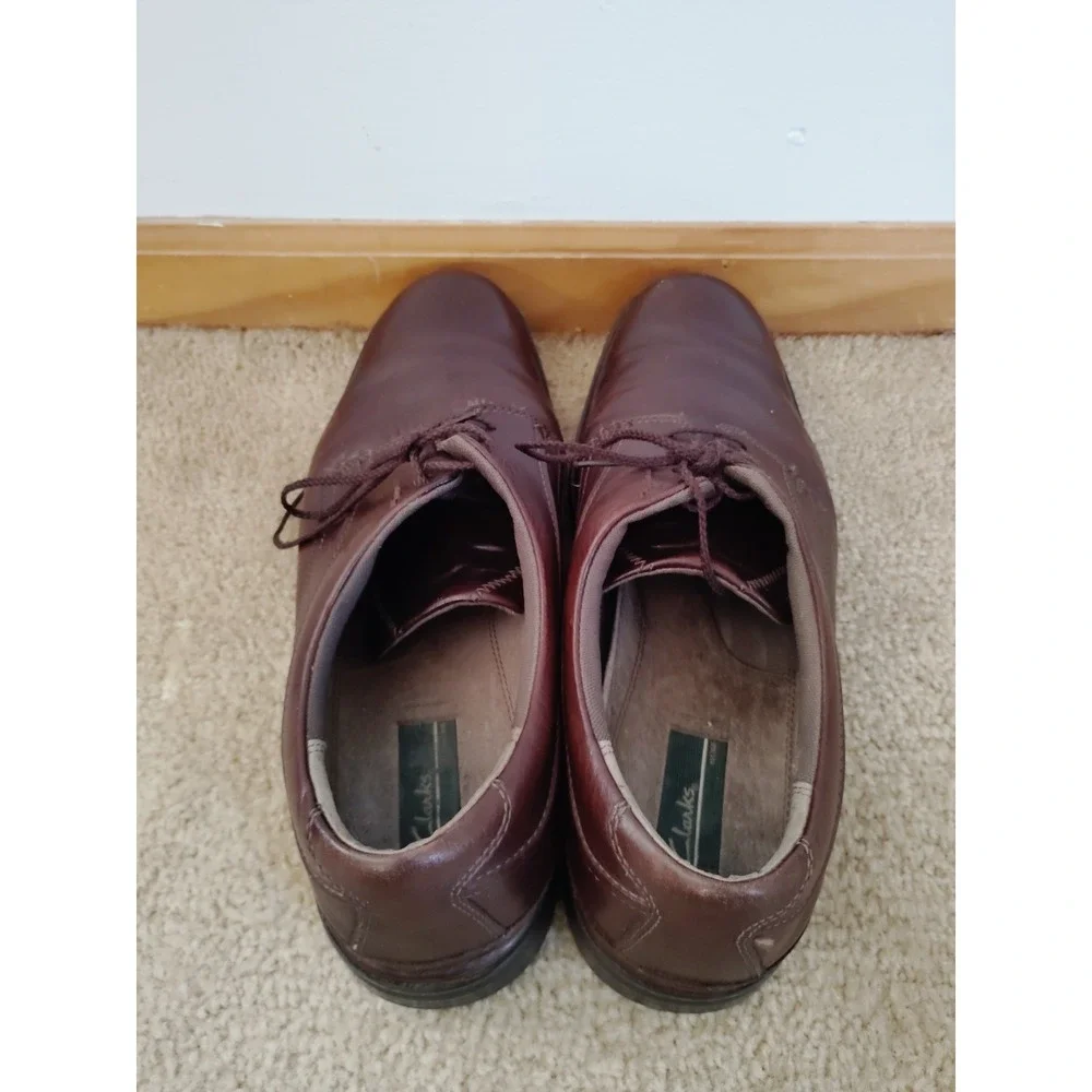 Clarks Un Aldric Lace Brown Leather‎ Oxford Shoes Men 13W Style 72516 Old Money
